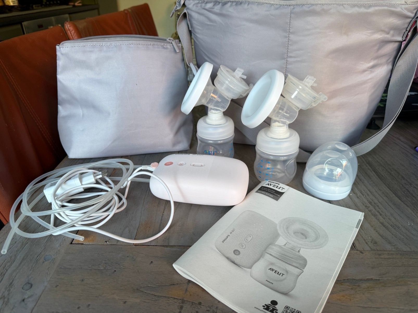 Philips avent dubbele borstkolf, Ophalen of Verzenden, Zo goed als nieuw, Borstkolf