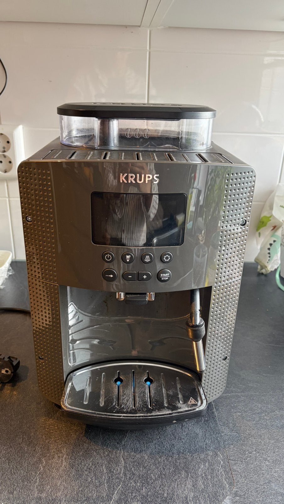 Krups koffiezetapparaat, Witgoed en Apparatuur, Gebruikt, Espresso apparaat, Koffiebonen, Ophalen