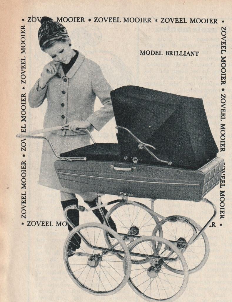 Retro reclame 1962 Mutsaerts Brilliant baby kinderwagen, Verzenden, Overige typen