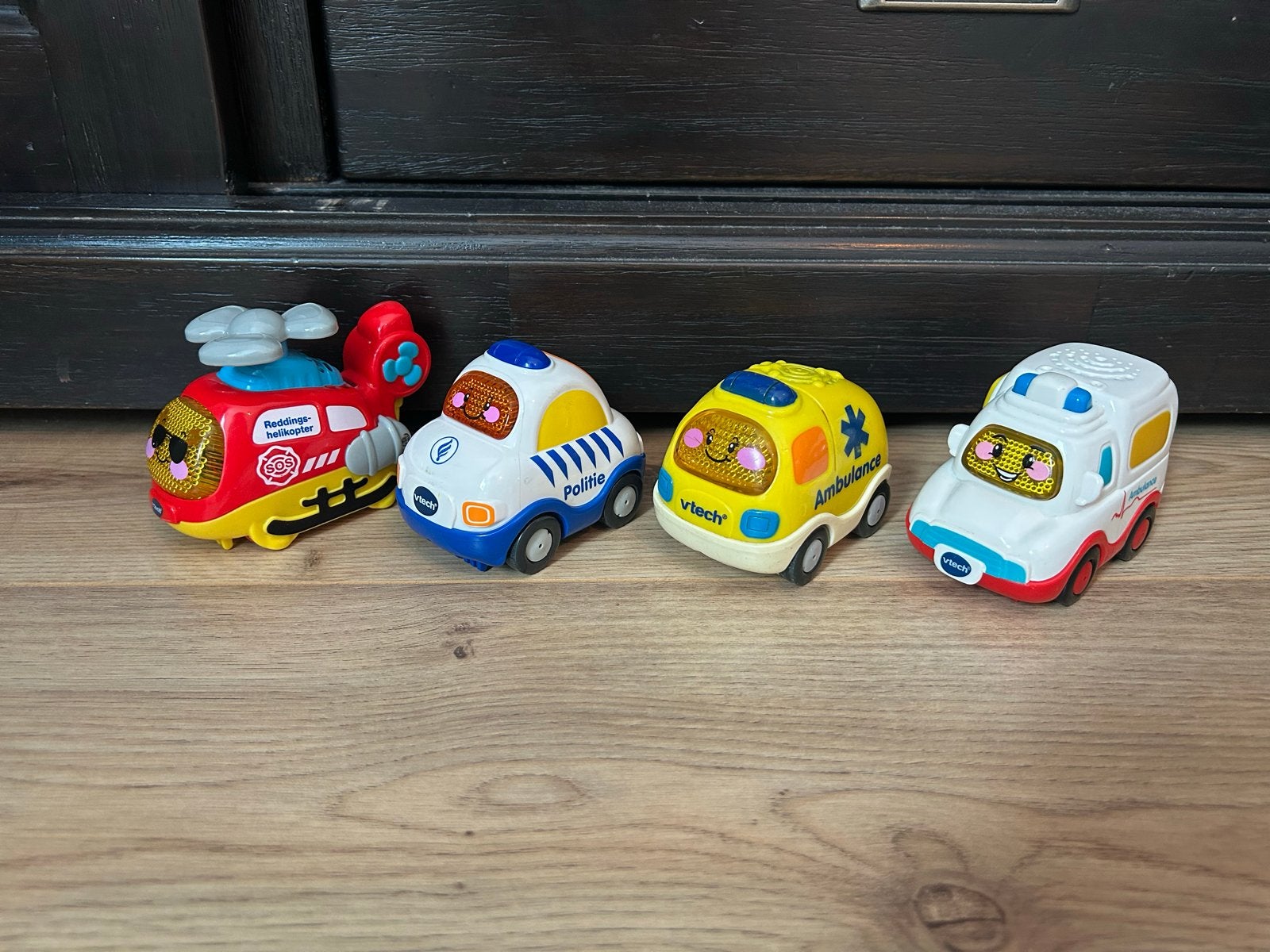 VTech Toet Toet Auto's: Politie, Ambulance, Helikopter, Ophalen of Verzenden, Gebruikt