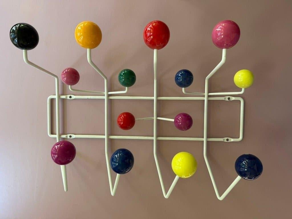 Vitra Eames Hang-It-All kapstok - vintage jaren '90, Wandkapstok, Gebruikt, Ophalen of Verzenden, Minder dan 100 cm