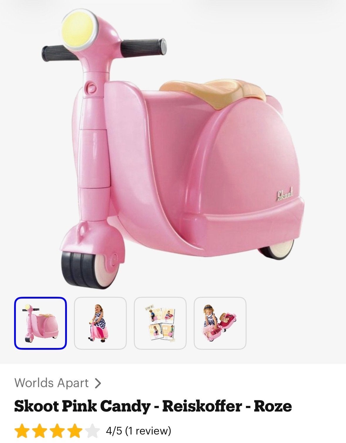 Worlds Apart Skoot Pink Candy - Roze Reiskoffer, Ophalen, Gebruikt