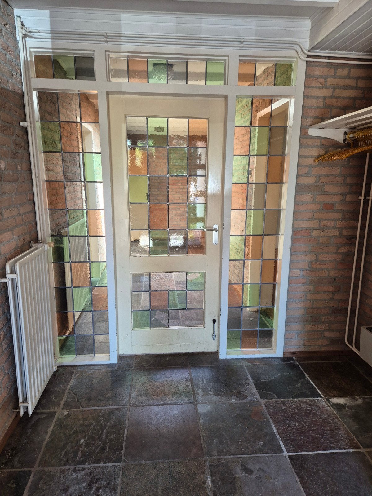 Glas In Lood deur, Ophalen, Glas, Binnendeur, 200 tot 215 cm