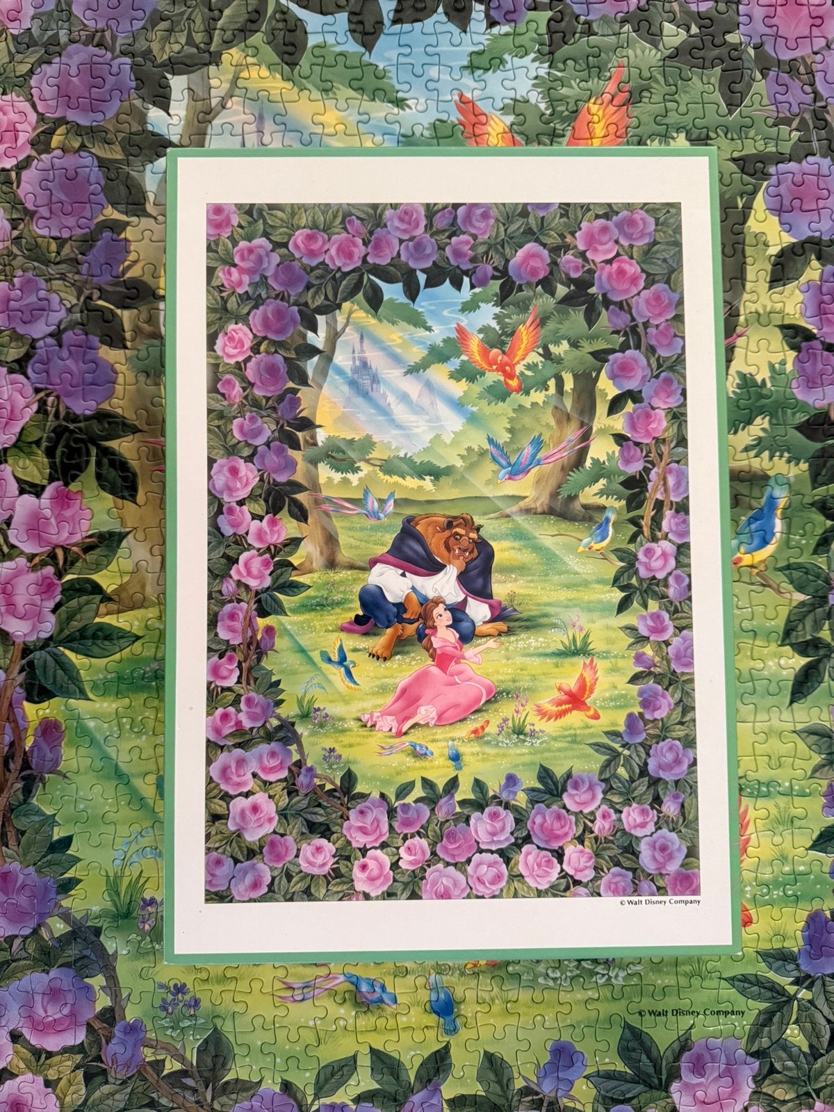 Disney puzzel Belle en het beest Beauty and the Beast 1000, Ophalen of Verzenden, 500 t/m 1500 stukjes, Zo goed als nieuw, Legpuzzel