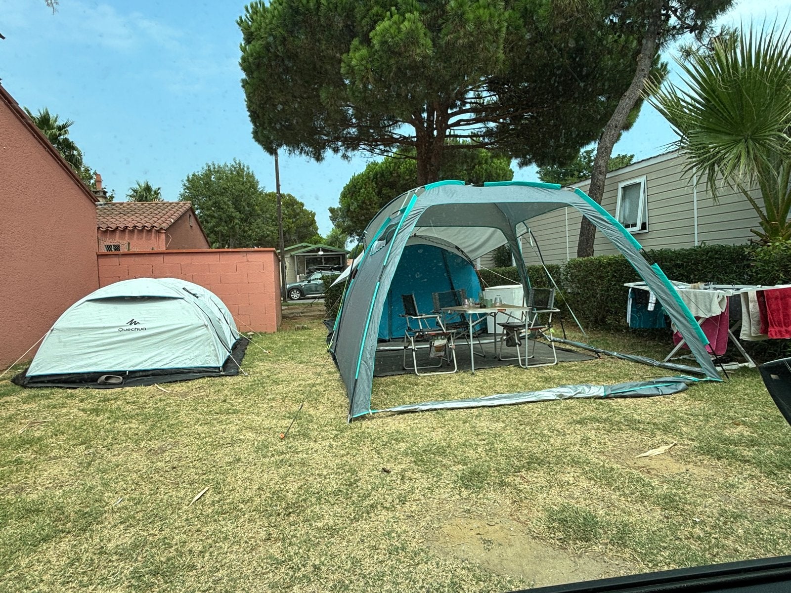Eskale Partytent met zijwanden - Ideaal voor camping, Ophalen of Verzenden, Gebruikt, Tot en met 5