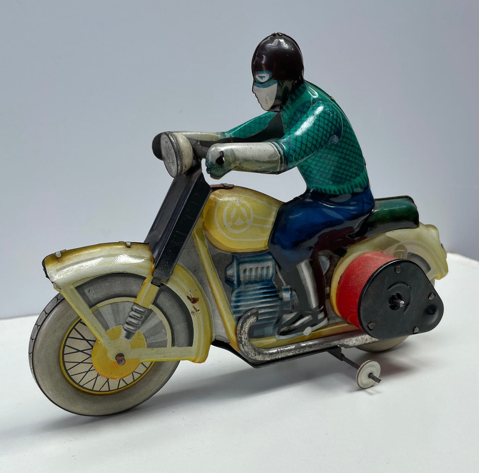 stoere blikken motorfiets, Antiek en Kunst, Ophalen of Verzenden