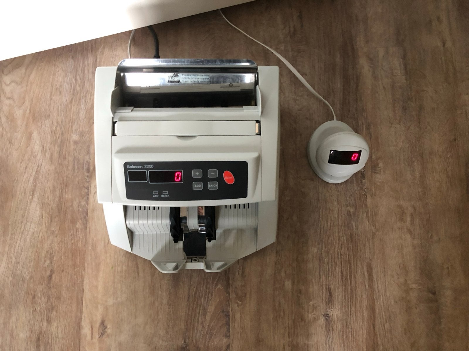 Safescan 2200 Professionele Bankbiljettenteller, Ophalen