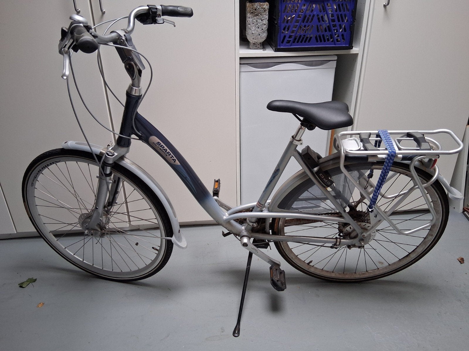 Damesfiets Sparta Olympia grijs/blauw, 47 tot 51 cm, Ophalen, Gebruikt, Sparta
