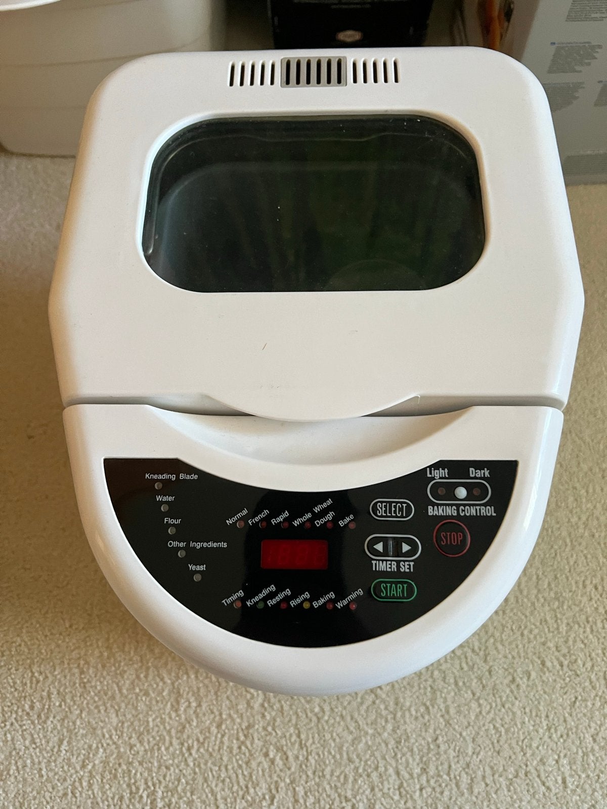Inventum Broodbakmachine BM38 - Zo goed als nieuw, Met timer, 800 tot 1200 gram deeg, Ophalen of Verzenden, Zo goed als nieuw