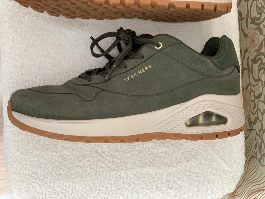 Skechers lage sneakers, kleur groen, maat 40, Skechers, Ophalen of Verzenden, Groen, Sneakers of Gympen
