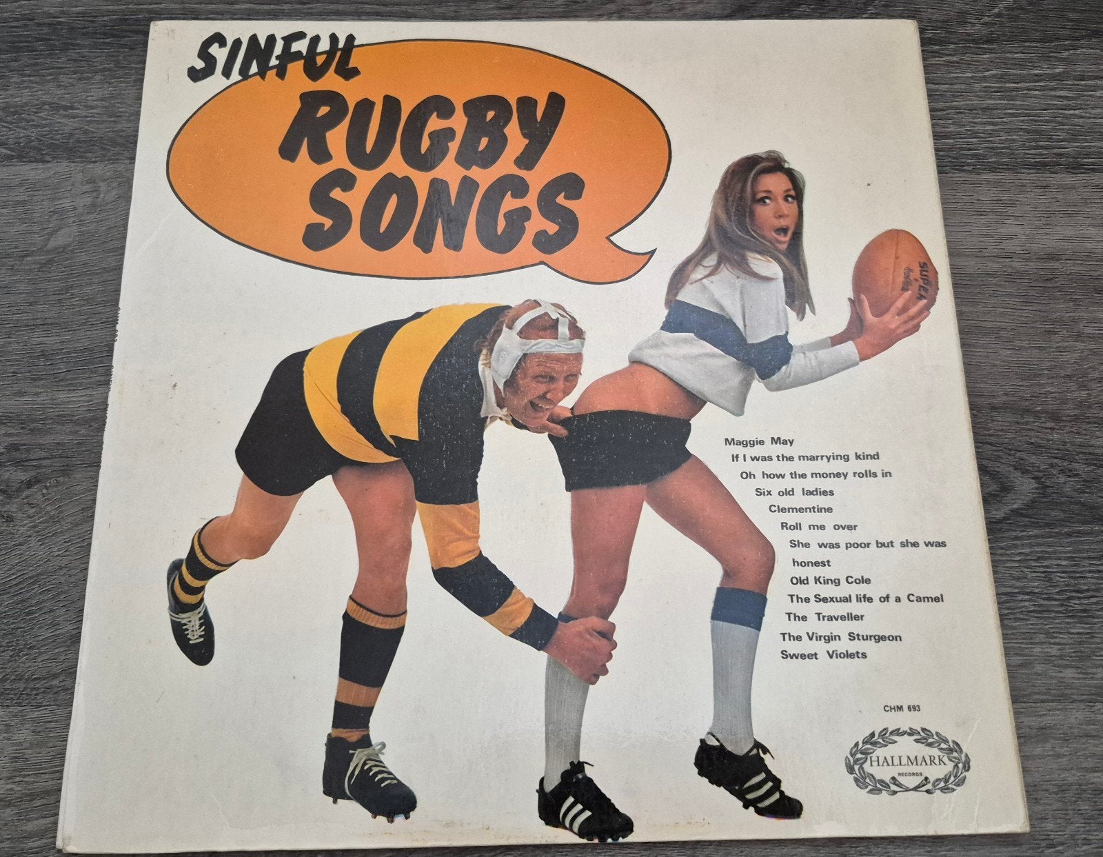 Lp Sinful Rugby Songs, Cd's en Dvd's, Ophalen, Gebruikt, LP