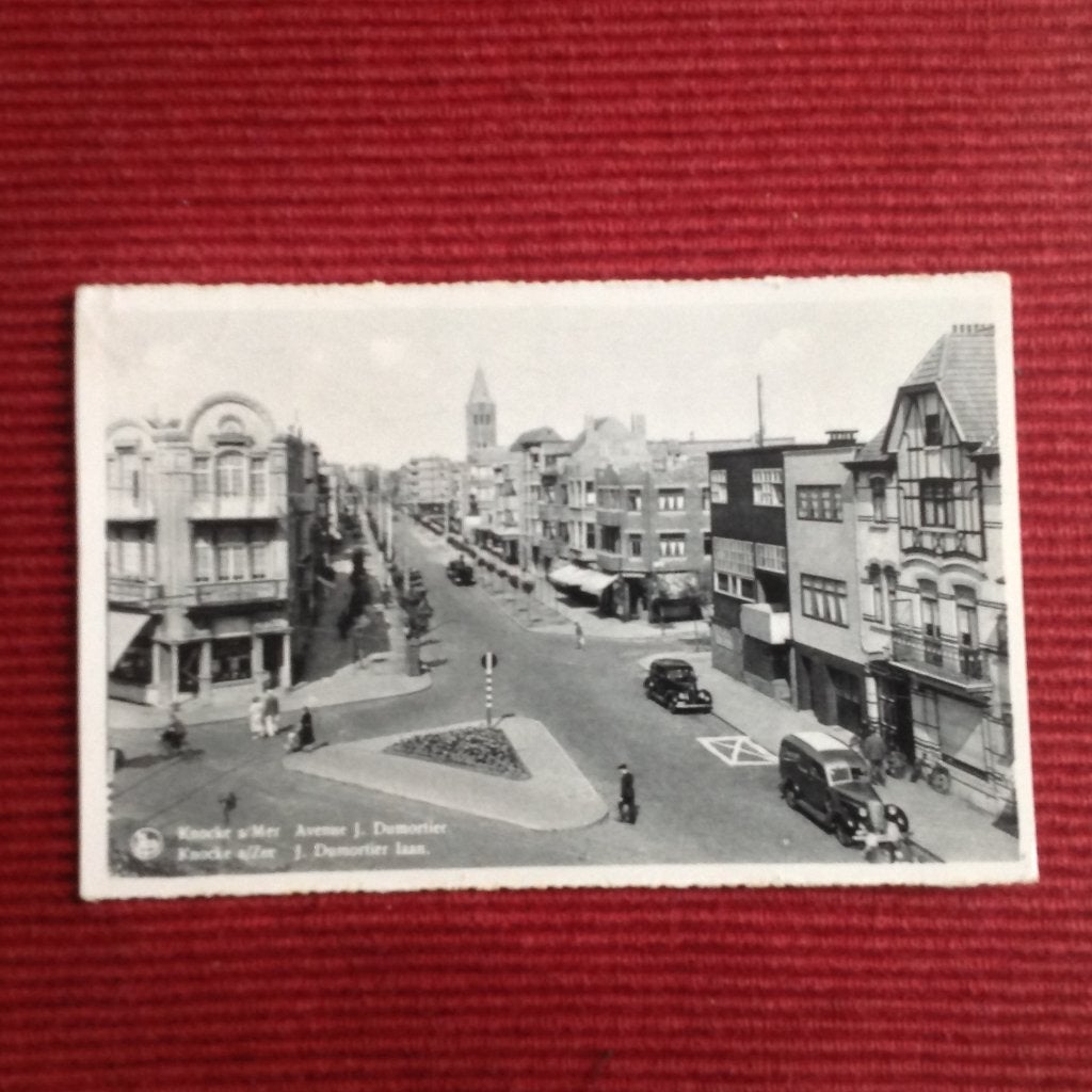 OUDE  POSTKAART  VAN  KNOKKE, Ophalen of Verzenden, 1940 tot 1960, Gelopen, Stad of Dorp