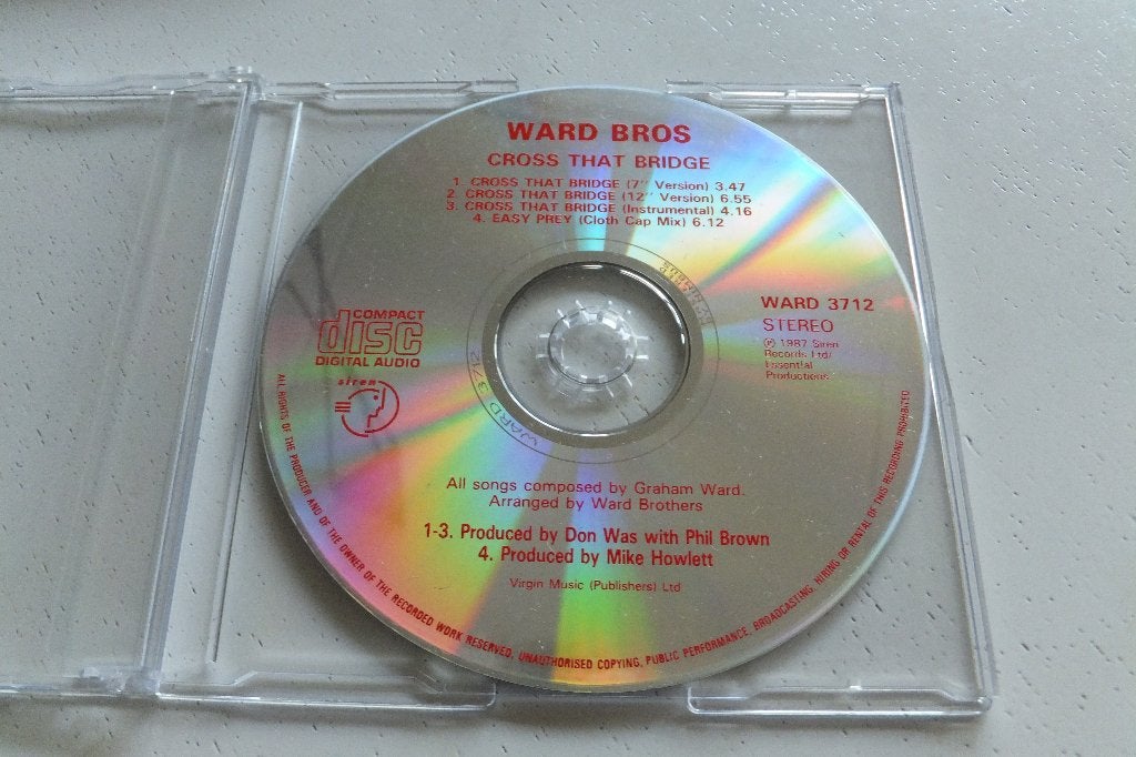 Ward Brothers Cross that bridge remix 80-er mix CD single, Ophalen of Verzenden, Zo goed als nieuw, Disco, Single
