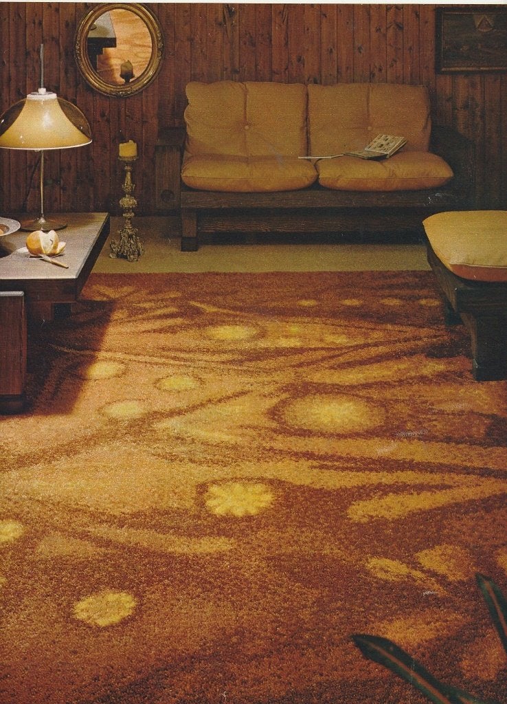 Retro reclame 1969 Bergoss Oss opvallend luxe tapijt, Verzenden, Overige typen