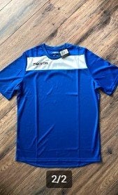 NIEUW! Macron voetbalshirt maat L, Kleding | Heren, Maat 52/54 (L), Blauw, Nieuw, Ophalen of Verzenden