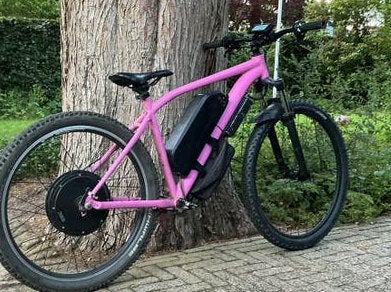 Conversion kit 1500watt ❗️accu rekje zit beetje los ❗️, Fietsen en Brommers, Elektrische fietsen, Ophalen, Gebruikt, 50 km per accu of meer