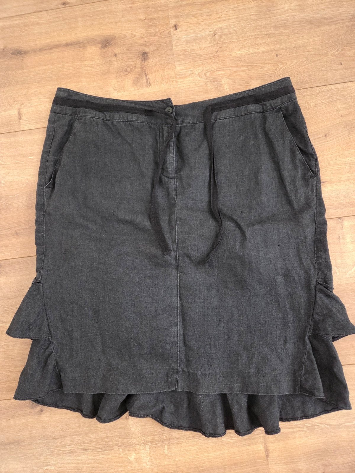 Zwart linnen rokje Wendy van Dijk, mt 42, Kleding | Dames, Wendy van Dijk, Zwart, Maat 42/44 (L), Ophalen of Verzenden