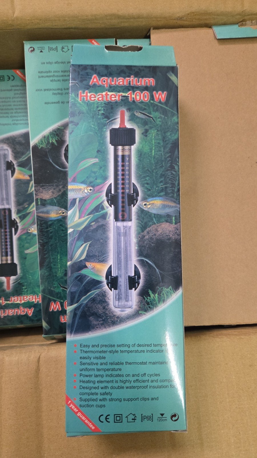 Partij Aquarium heater, Ophalen