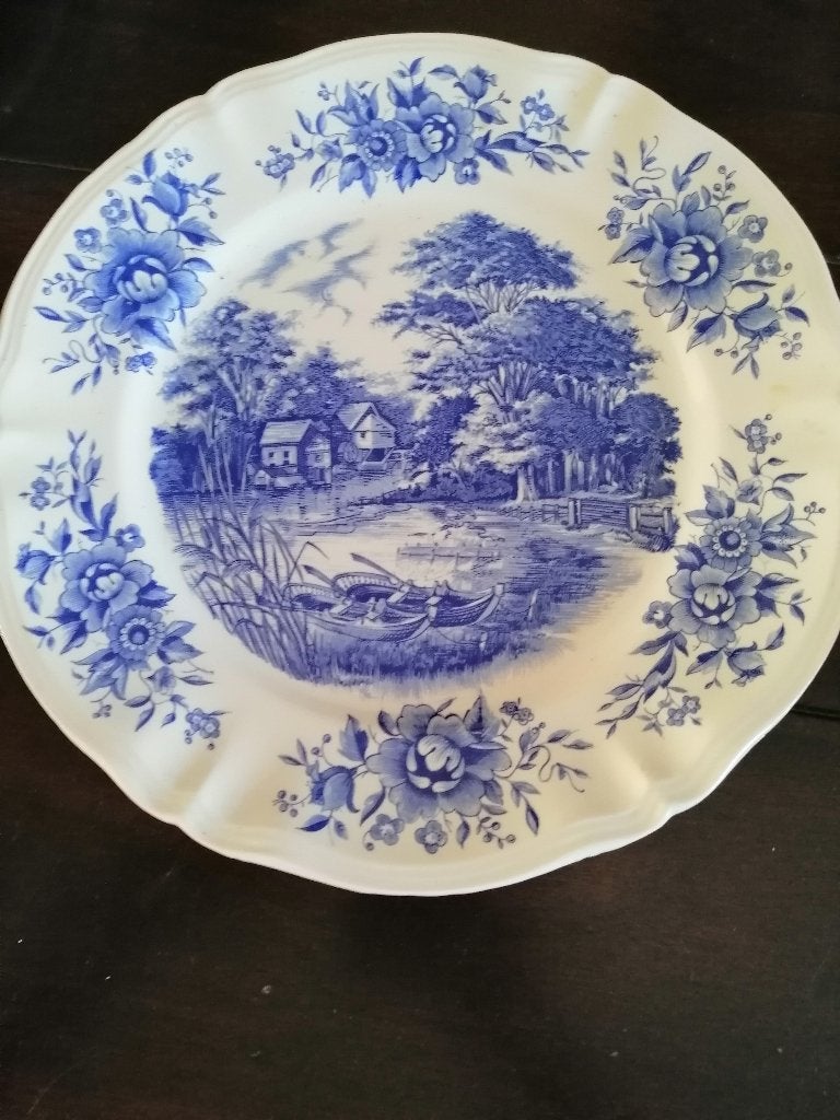 Sarreguemines romantic Bord, 32cm, Ophalen of Verzenden