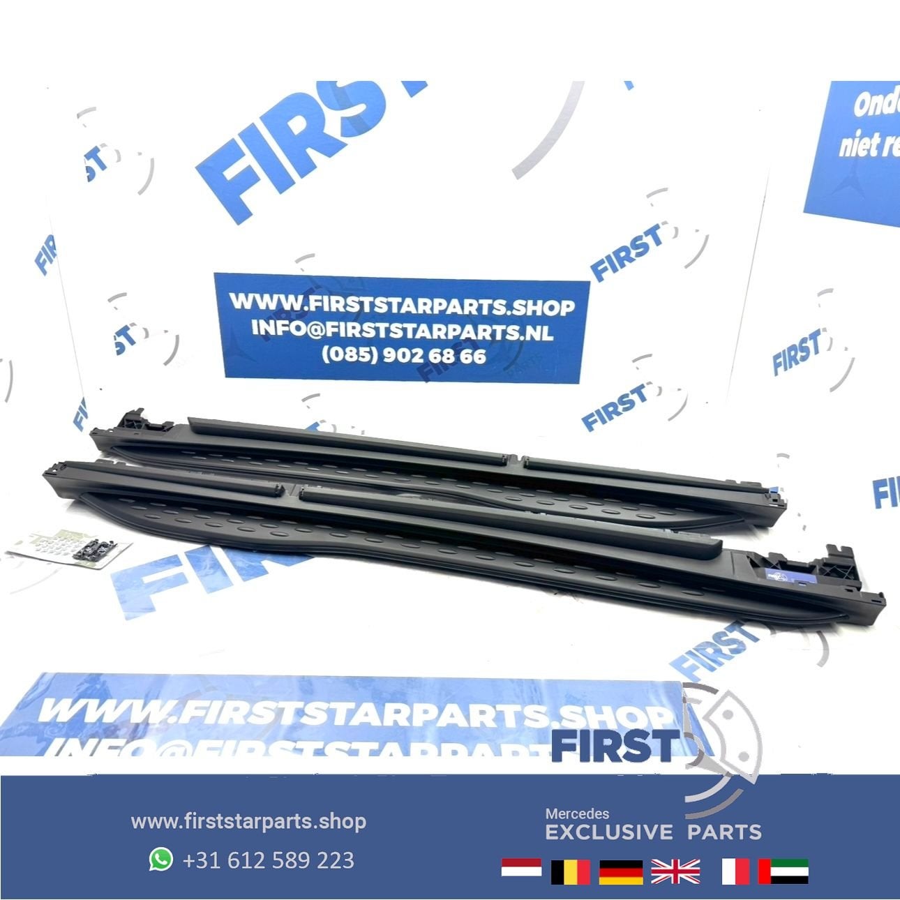 W254 C254 GLC AMG ZIJSKIRT TREEPLANKEN ZWART LINKS RECHTS DO, Gebruikt, -, Ophalen of Verzenden, Bumper