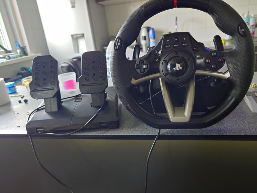 Hori racing wheel apex ( incl doos & toebehoren ), Spelcomputers en Games, Spelcomputers | Sony PlayStation Consoles | Accessoires