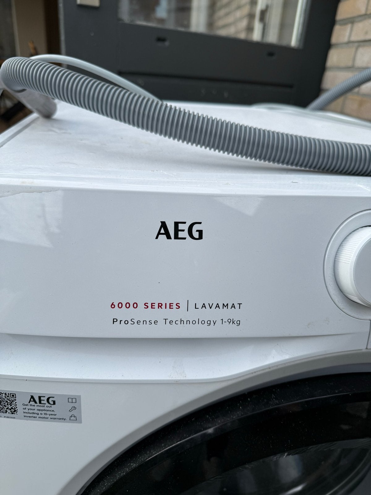 AEG 6000 Series Lavamat 9 kg – ProSense – zeer nette staat, Ophalen, Zo goed als nieuw, Voorlader, Kort programma