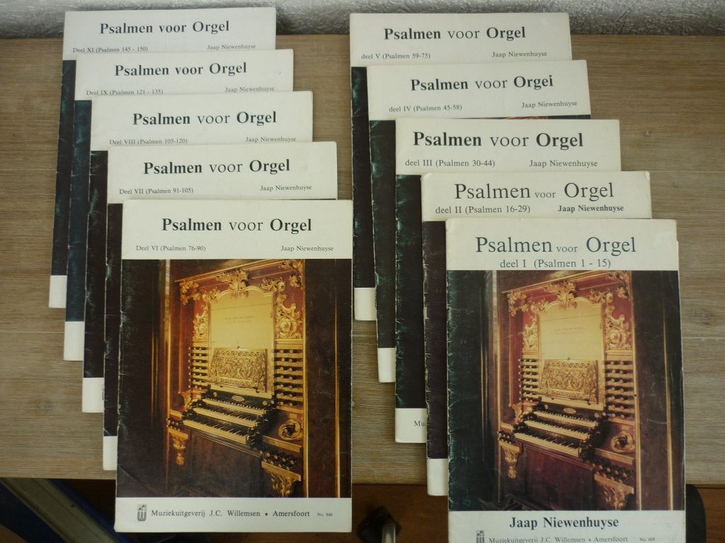 Jaap Niewenhuyse - Psalmen voor orgel deel 1 t/m 9, Muziek en Instrumenten, Bladmuziek, Orgel, Gebruikt, Ophalen of Verzenden