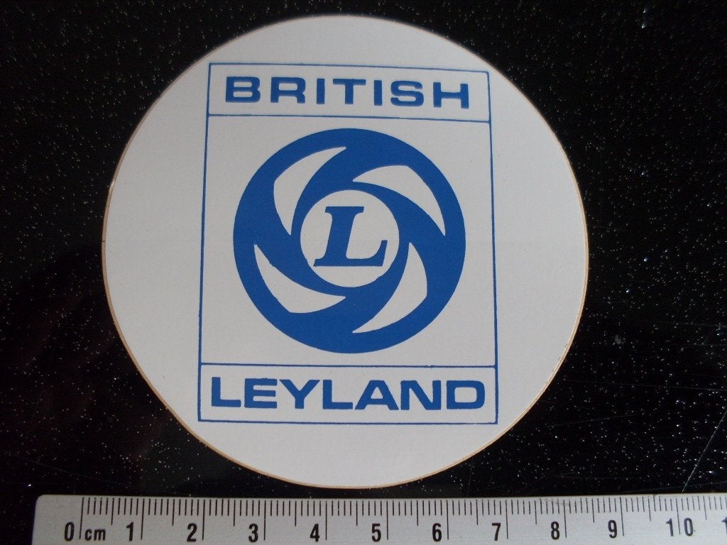 sticker british leyland logo L, Verzenden, Zo goed als nieuw, Auto of Motor