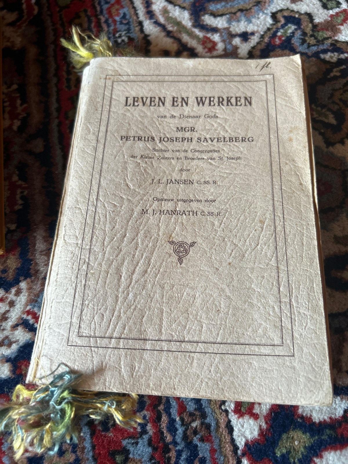 Leven en Werken Mgr. Petrus Joseph Savelberg, Ophalen