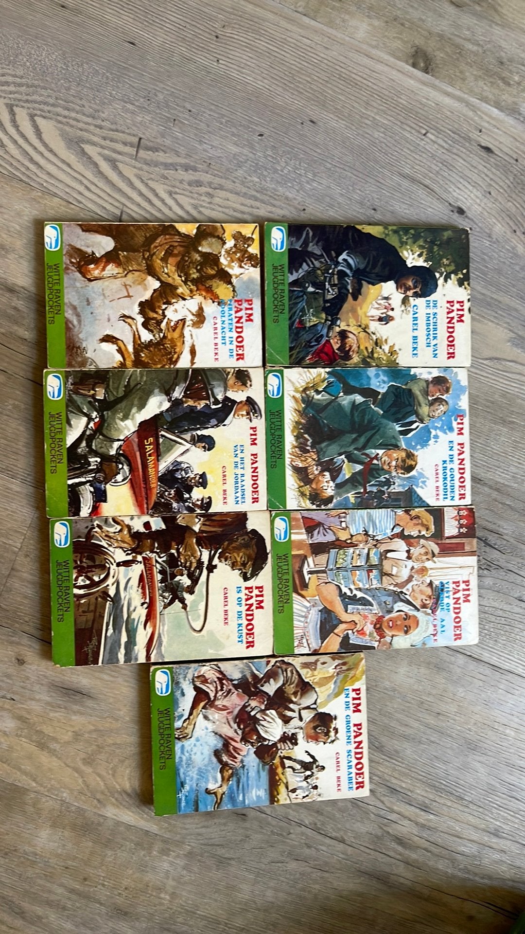 7 boekjes van Pim Pandoer, Boeken, Ophalen of Verzenden, Gelezen
