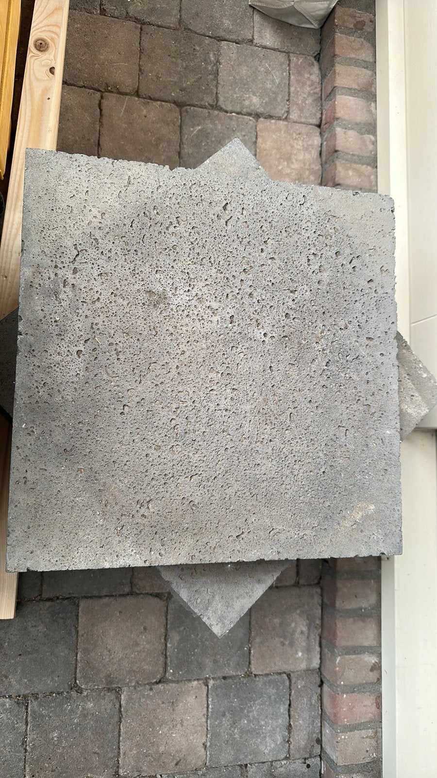 Schellevis tegels 40x40x5 cm, Tuin en Terras, Tegels en Klinkers, Ophalen, Zo goed als nieuw, Beton, Terrastegels