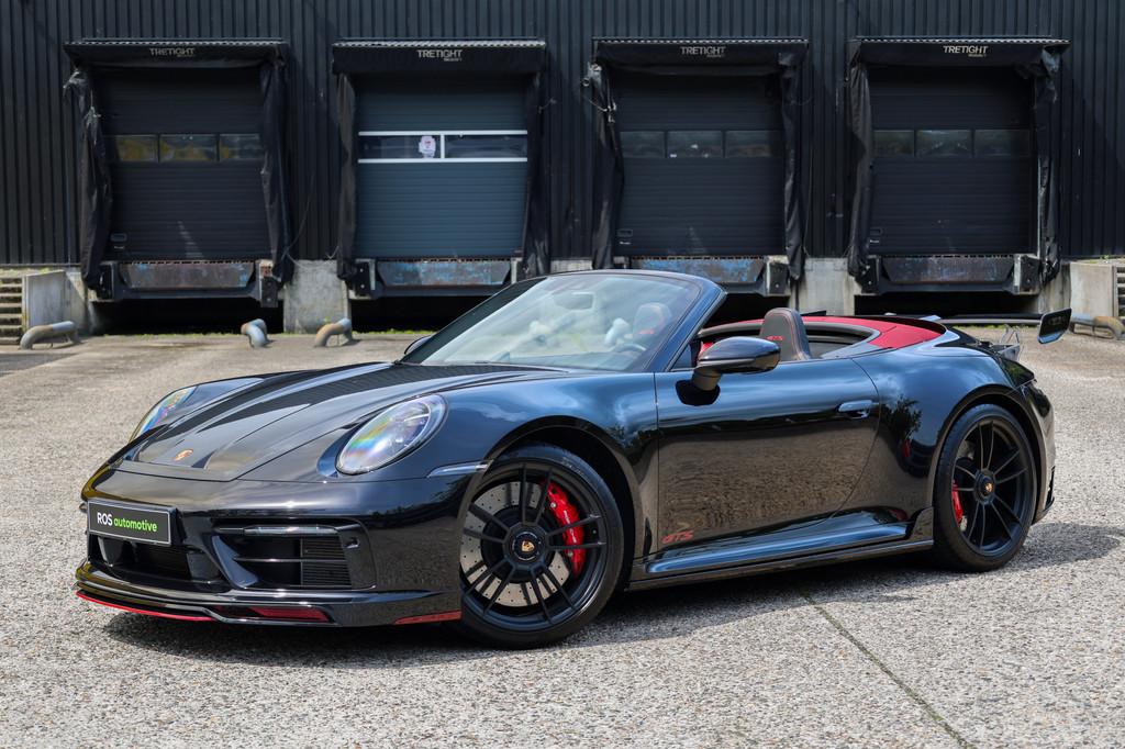 Porsche 911 Cabrio 3.0 Carrera 4 GTS | UNIEK! | TECHART | VO, Auto's, Porsche, Automaat, Gebruikt, Zwart, Cabriolet