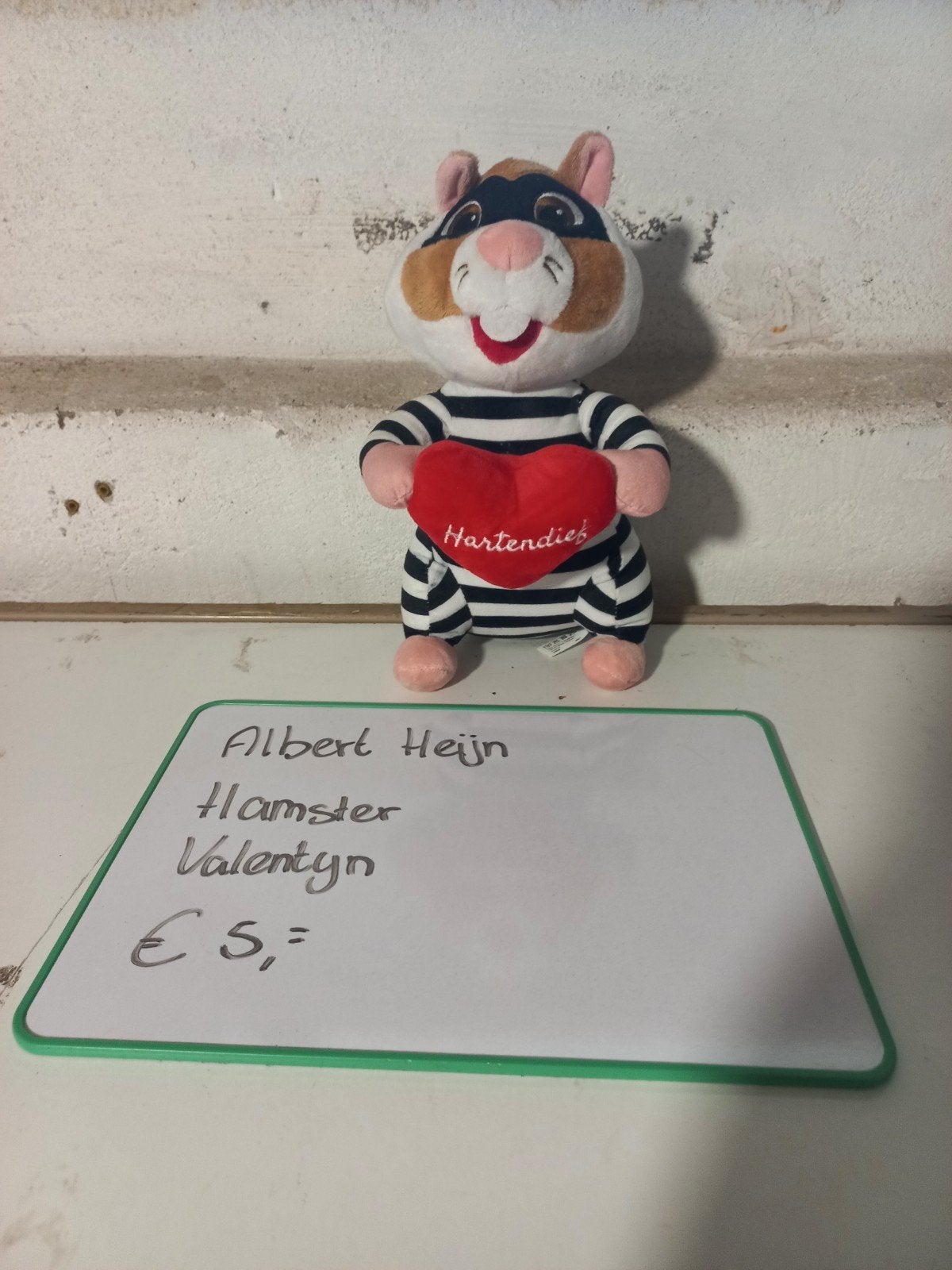 Albert Heijn hamster valentijn hartendief, Ophalen, Zo goed als nieuw, Beeldje of Figuurtje