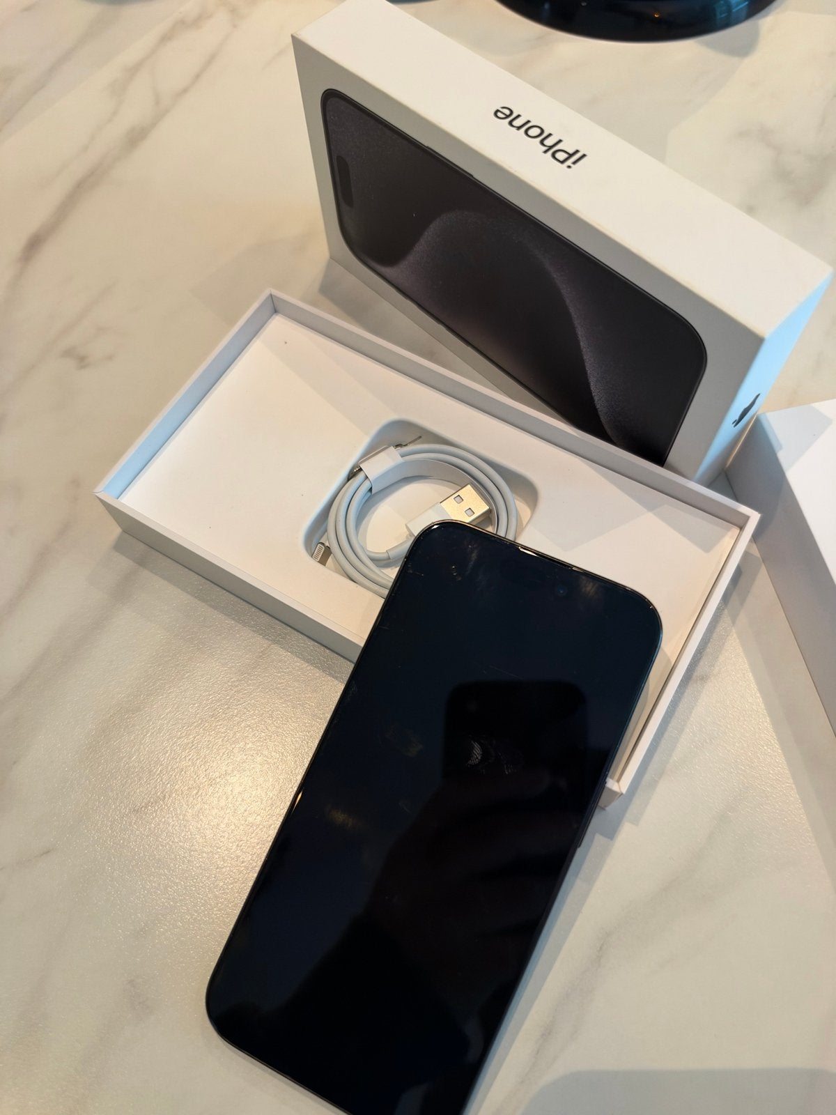 iPhone 15 Pro 128GB - 80% batterijconditie, Ophalen, Zwart, Zonder simlock, Zonder abonnement