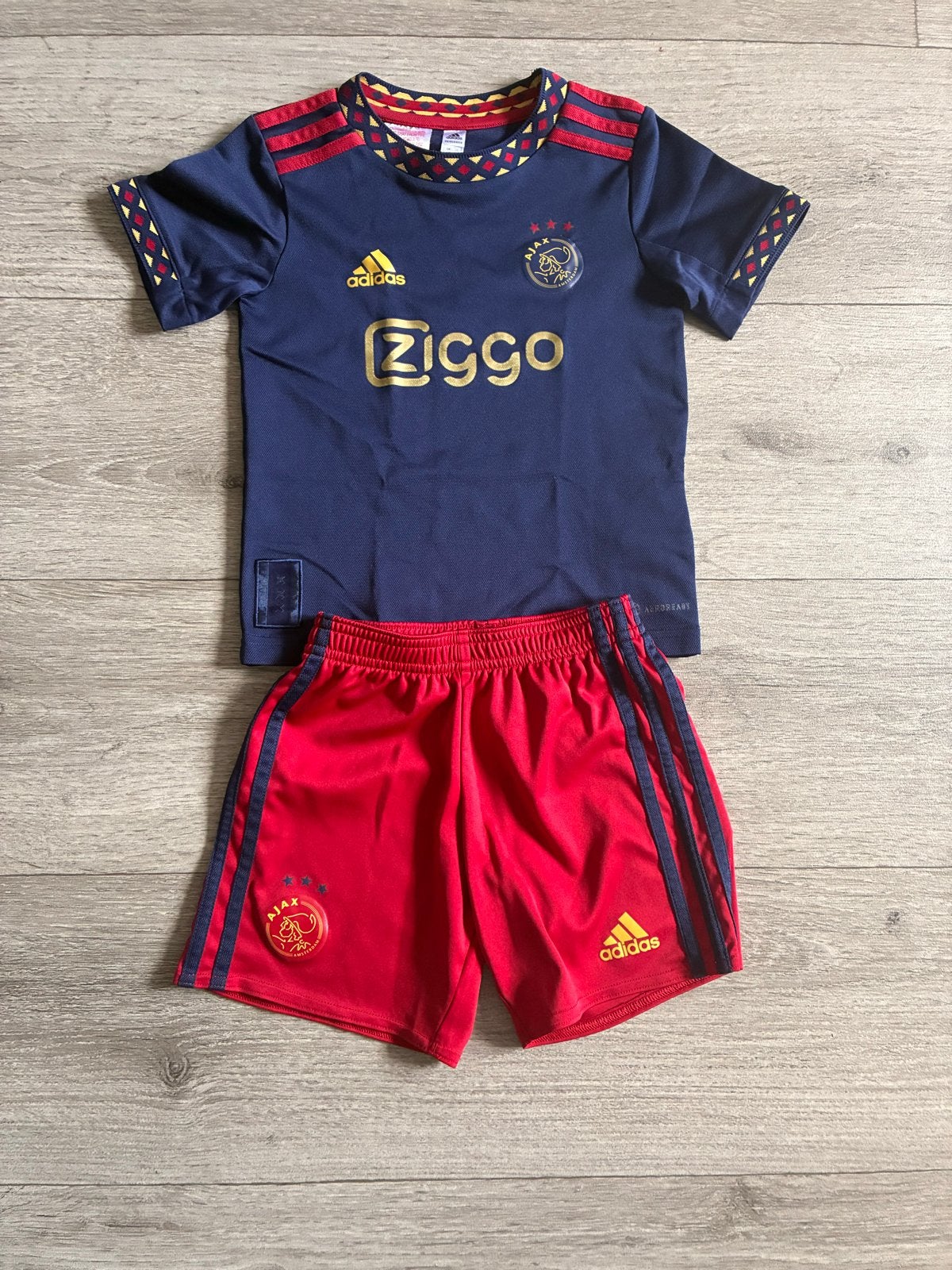 Ajax kinder tenue - Maat 110, Ophalen of Verzenden, Zo goed als nieuw, Maat 110