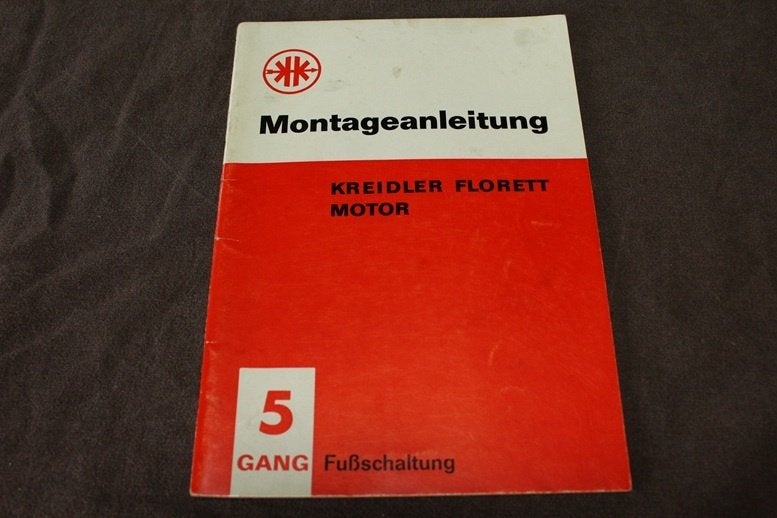 Kreidler Florett 5 gang 1975 motor montage anleitung, Ophalen of Verzenden, Gebruikt