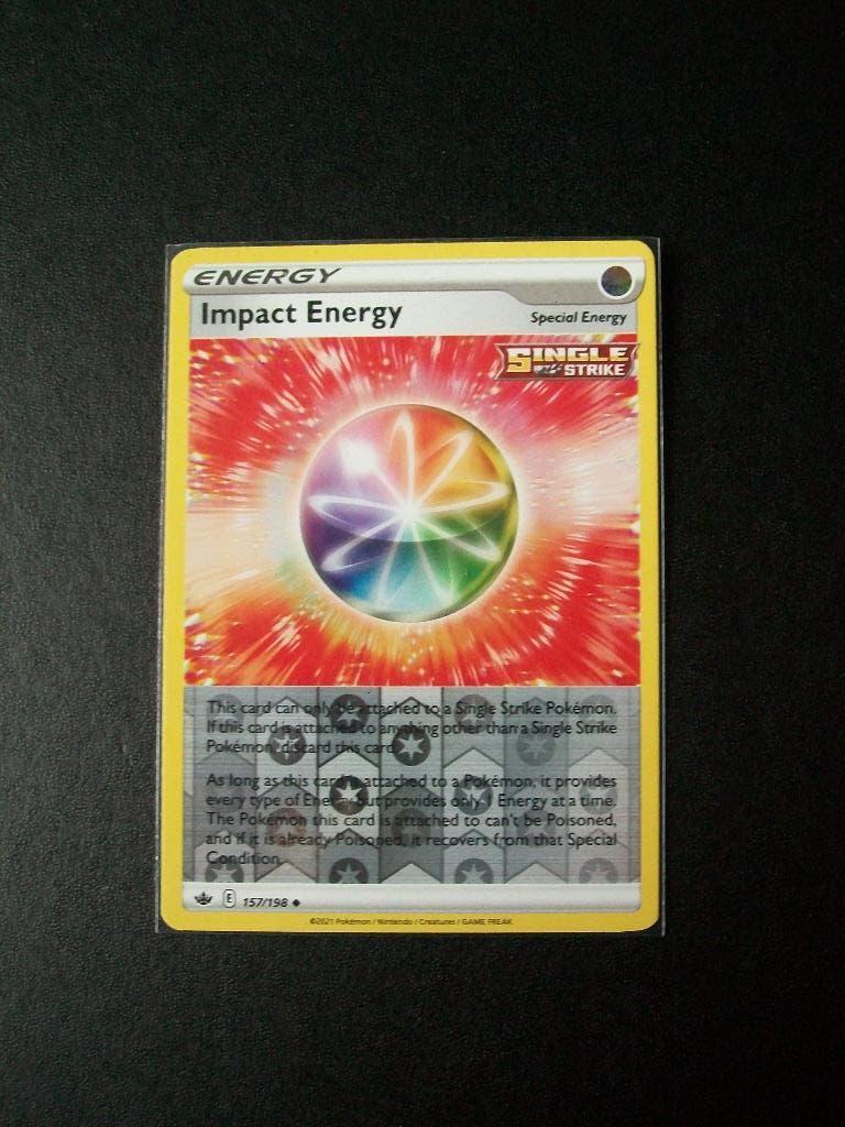 2264. nieuwe pokemonkaart holofoil IMPACT ENERGY (157/198), Verzenden, Nieuw, Losse kaart, Foil