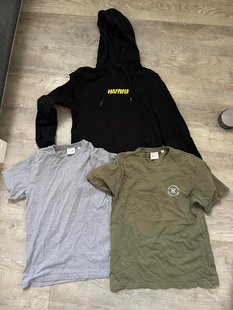 Daily paper hoody en 2 shirts, Ophalen, Zo goed als nieuw, Maat 46 (S) of kleiner
