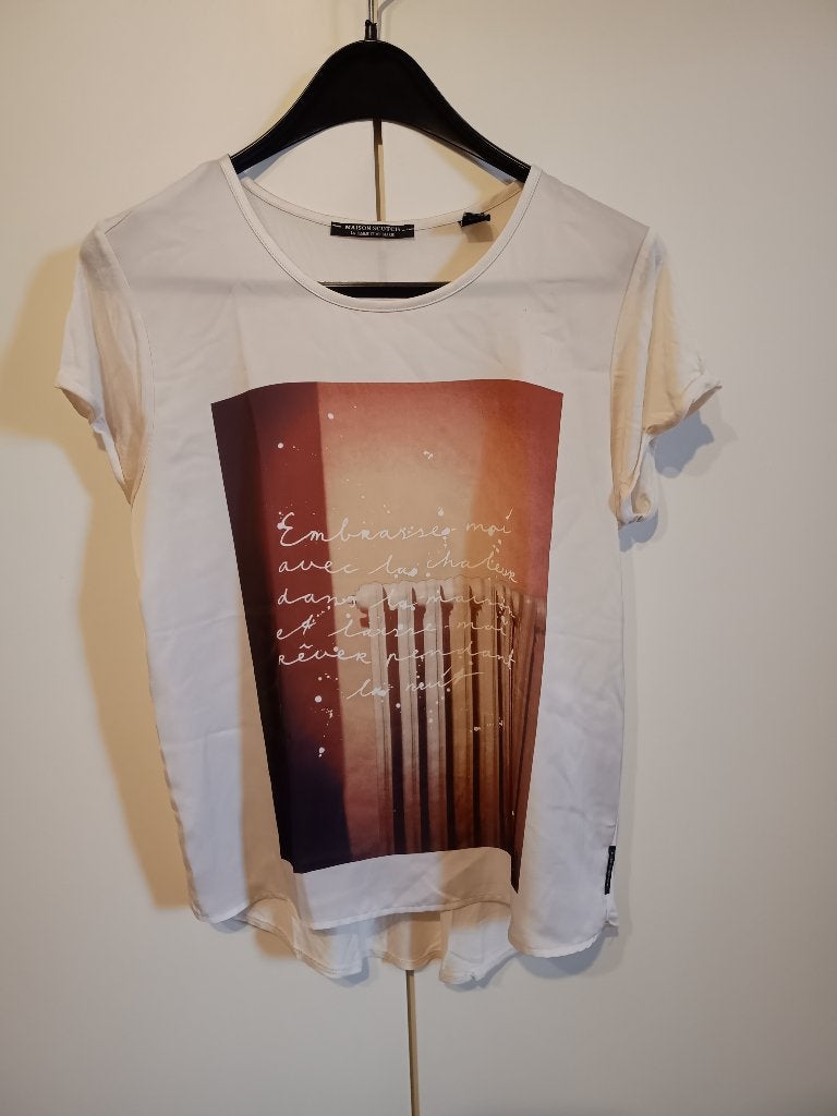 T-shirt maison Scotch, Kleding | Dames, T-shirts, Maat 38/40 (M), Overige kleuren, Nieuw, Korte mouw