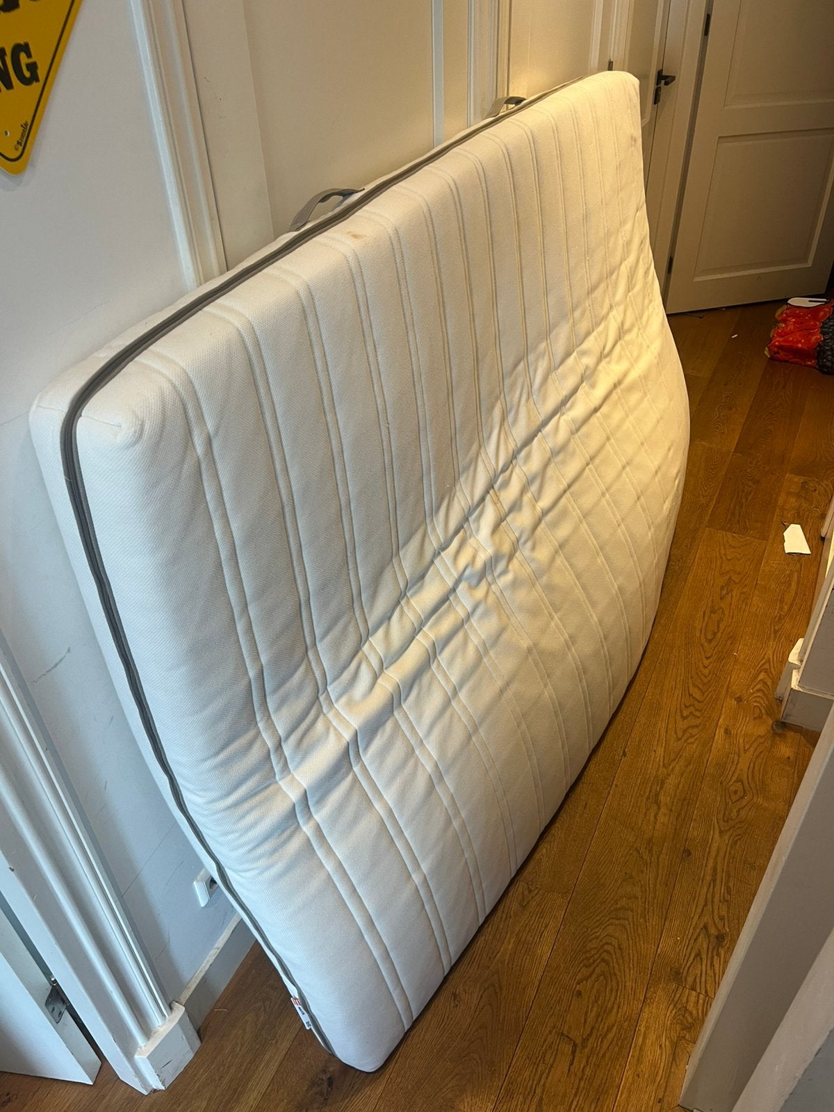 Matras Ikea malvix, Ophalen, Gebruikt, Wit, 140 cm
