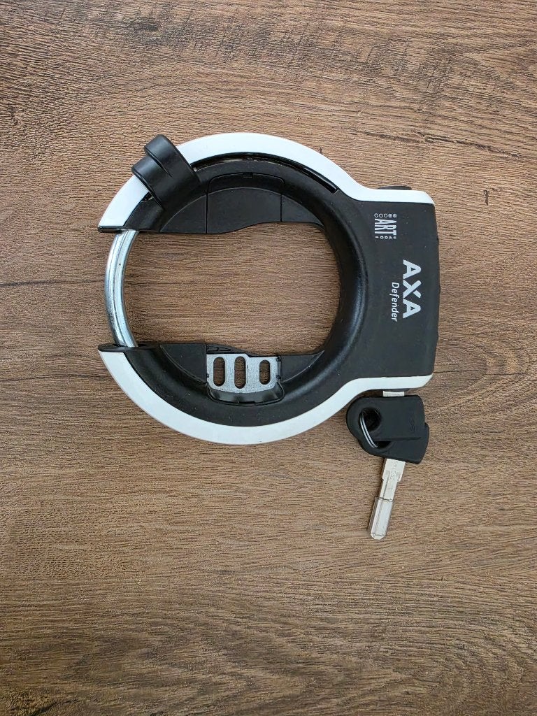 Fietsslot AXE Defender, Ophalen, Zo goed als nieuw, Ringslot