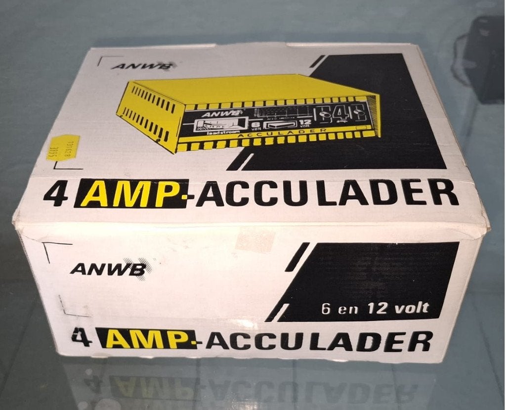 Vintage ANWB Acculader (6V/12V) + Originele doos!, Auto diversen, Autogereedschap, Ophalen, Zo goed als nieuw