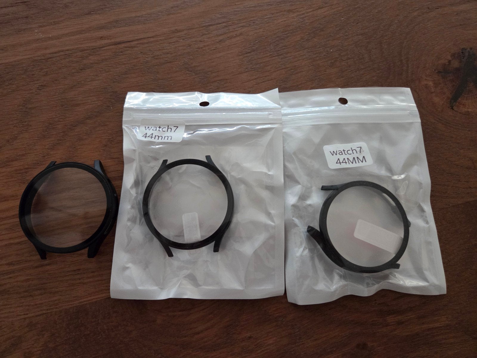 Samsung Galaxy Watch 7/FE/6/5/4 Cover 44mm - Zwart, Sieraden, Tassen en Uiterlijk, Smartwatches, Ophalen of Verzenden, Nieuw, Zwart