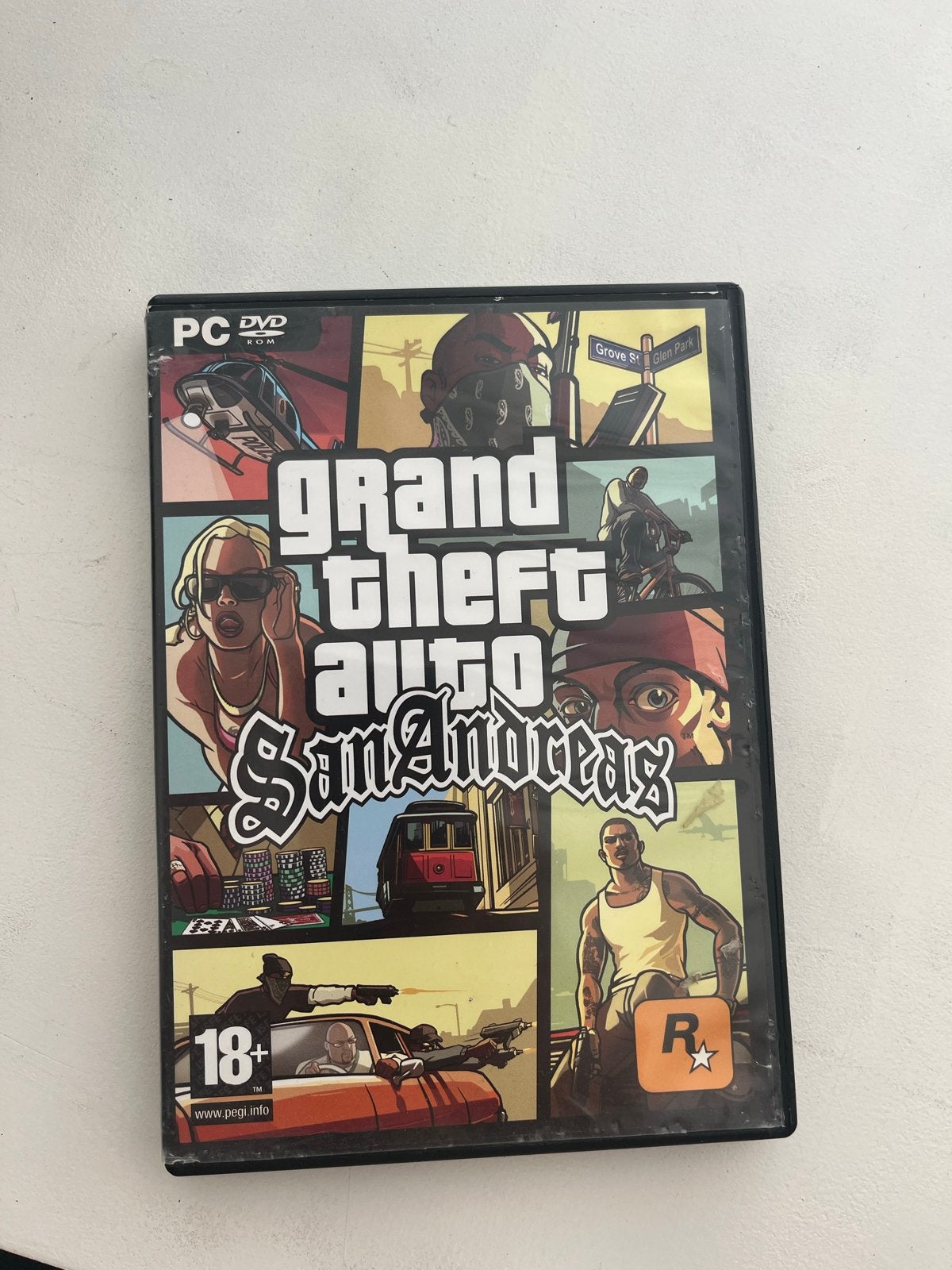 Grand Theft Auto San Andreas PC DVD, Avontuur en Actie, Gebruikt, Vanaf 18 jaar, 1 speler