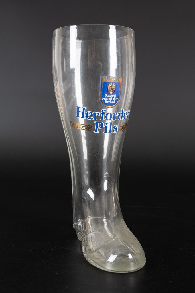Grote laars Herforder Pils, Verzamelen, Biermerken, Ophalen of Verzenden, Gebruikt, Glas of Glazen, Overige merken