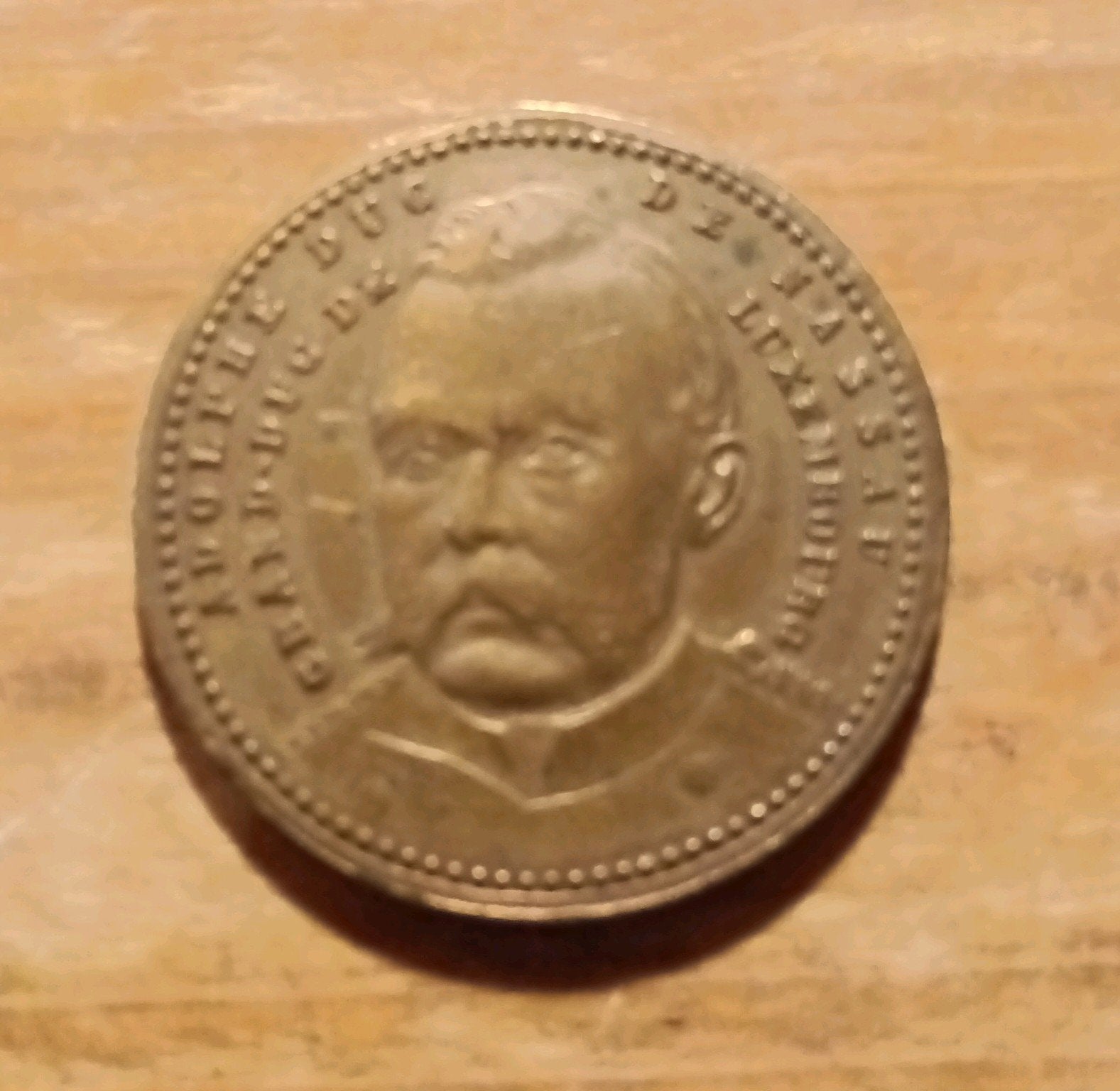 penning Groot Hertog Adolphe Grand Duc de Nassau Luxembourg, Ophalen of Verzenden, Overige materialen, Buitenland