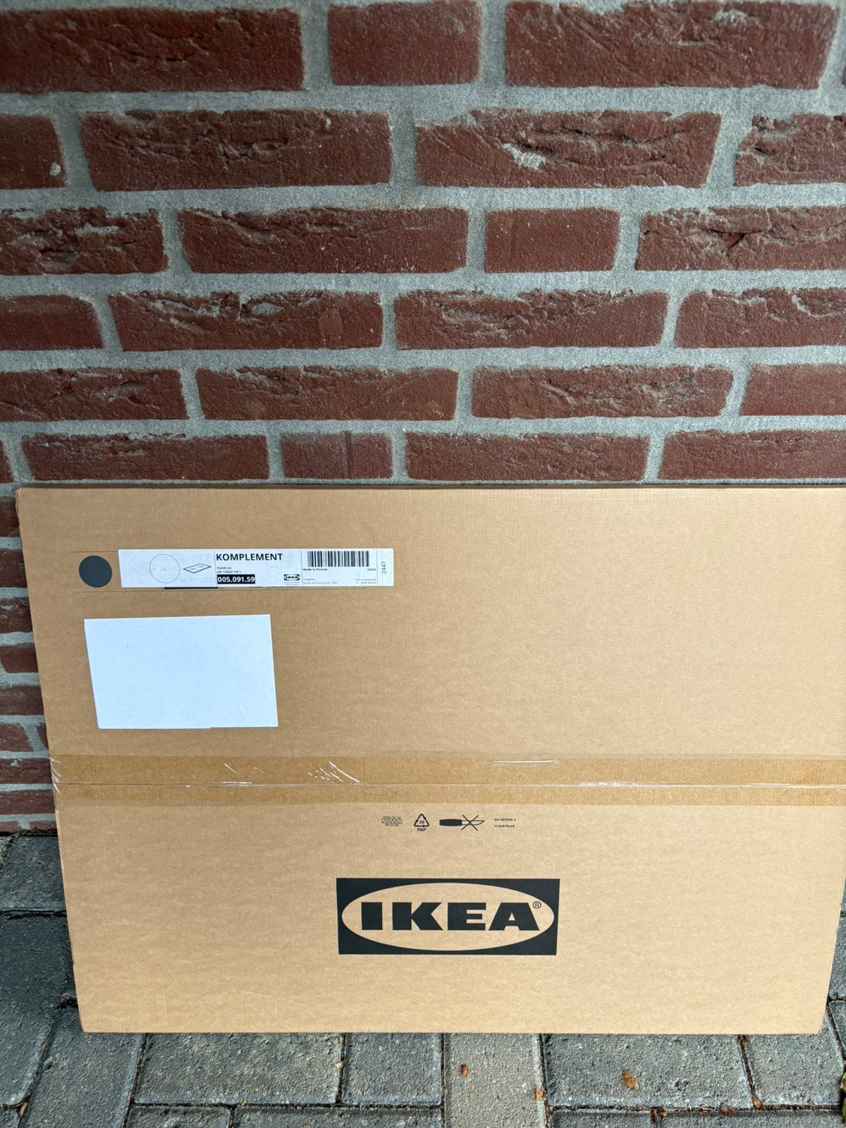 3x IKEA Komplement Glasplaat 75x58 cm (nieuw in verpakking), Ophalen, Met plank(en), Nieuw, 50 tot 100 cm