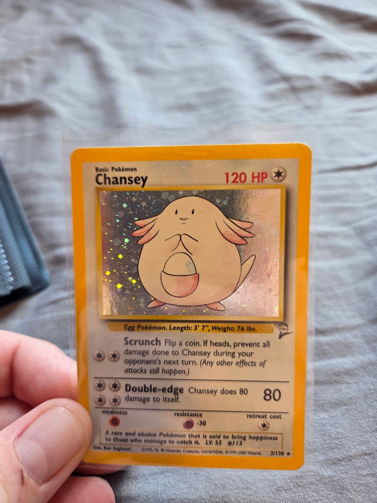 Pokemon kaart - Chansey Base set 2, Hobby en Vrije tijd, Verzamelkaartspellen | Pokémon, Ophalen of Verzenden, Zo goed als nieuw