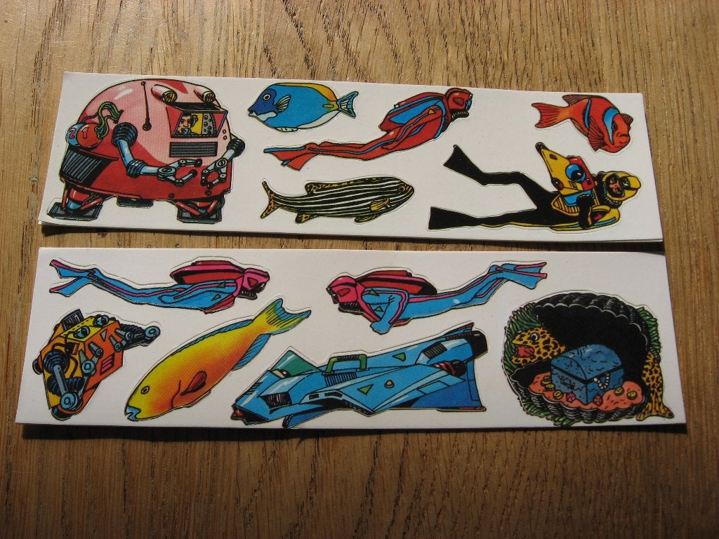 Stickers Duiken Vissen in de zee, Ophalen, Nieuw, Overige typen