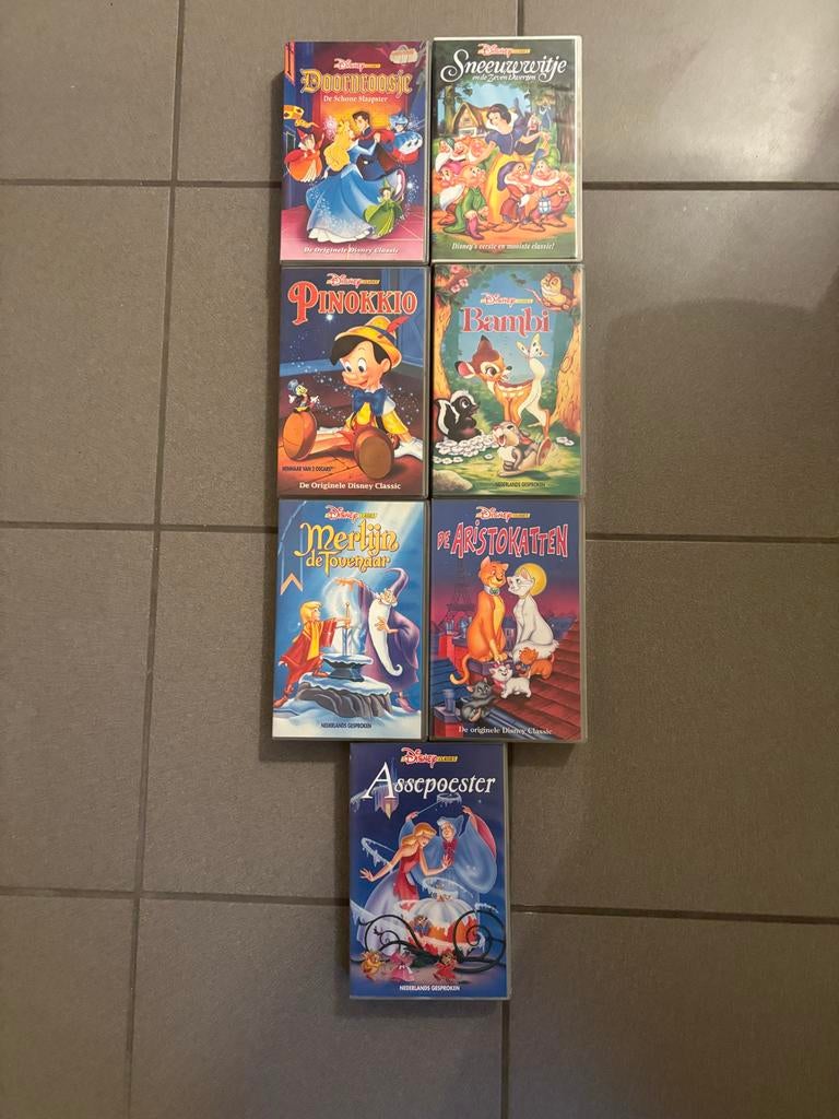 Disney Classics VHS Collectie: 7 Films (Nederlands Gesproken, Cd's en Dvd's, VHS | Kinderen en Jeugd, Tekenfilm, Alle leeftijden